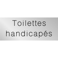 Signalétique gravée Toilettes handicapés - Gamme M