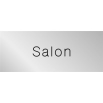 Signalétique gravée Salon - Gamme Métal