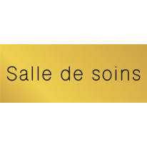 Signalétique gravée Salle de soins  - Gamme Métal