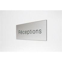 Signalétique gravée Réceptions - Gamme Métal