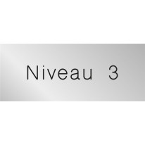 Signalétique gravée Niveau 3 - Gamme Métal