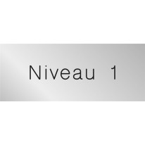 Signalétique gravée Niveau 1 - Gamme Métal