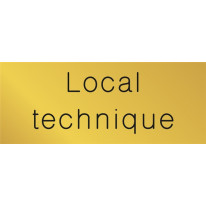 Signalétique gravée Local technique - Gamme Métal