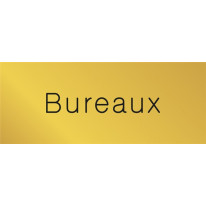 Signalétique gravée Bureaux - Gamme Métal