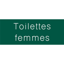 Signalétique gravée Toilettes femmes - Gamme Coule