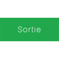 Signalétique gravée Sortie - Gamme Couleur