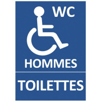 Panneau Toilettes Hommes Handicapés