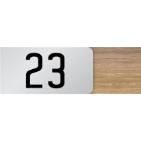 Signalétique avec Numéro Imprimé sur Bois et Alumi