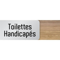 Signalétique Toilettes Handicapés en Bois et Alumi