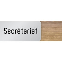 Signalétique Secrétariat en Bois et Aluminium - Ga