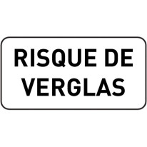 Panonceau Risque de Verglas - M9z pour panneau de