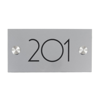 Numéro - Gamme Glossy avec entretoises inox - H 7