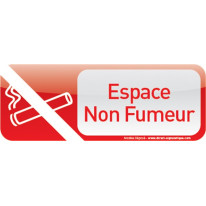 Plaque de porte Espace Non Fumeur Text´icone®