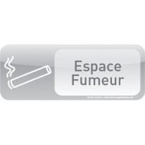 Plaque de porte Espace Fumeur Text´icone®