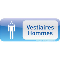 Plaque de porte Vestiaires Hommes Text´icone®