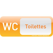 Plaque de porte WC Text´icone®