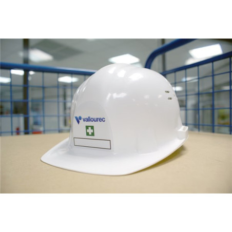 Autocollants personnalisés pour casque de chantier