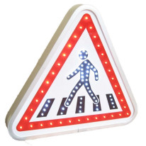 Panneaux lumineux A13b à LEDs pour passage piétons