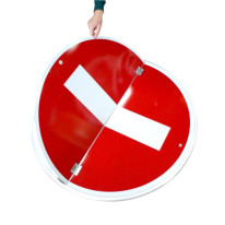 Panneau Sens interdit avec volet occultable - B1