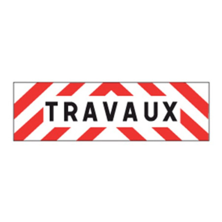 Plaque véhicule TRAVAUX