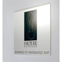 Plaque signalétique en aluminium imprimé