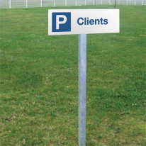 Kit de panneau de Parking en aluminium plat - P +