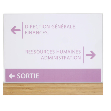 Plaque de porte Bois Modulable - Gamme Wood®