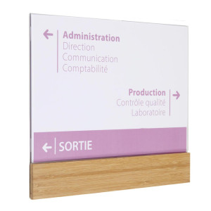 Plaque de porte Bois Modulable - Gamme Wood®
