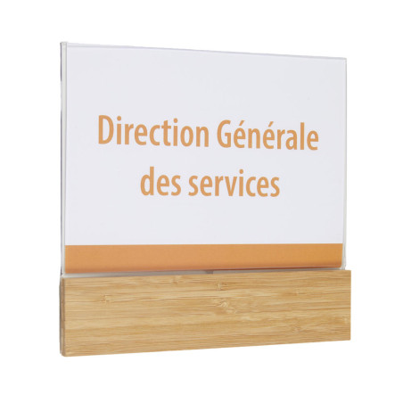 Plaque de porte Bois Modulable - Gamme Wood®