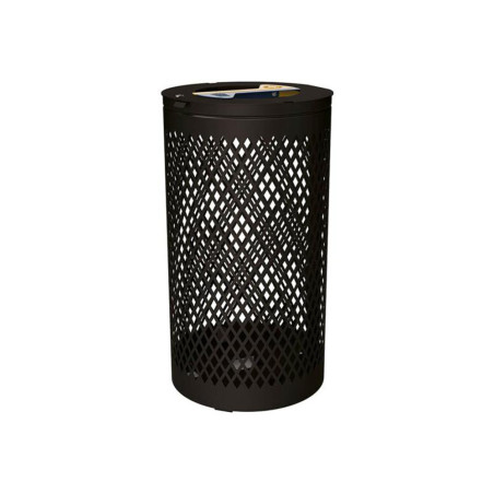Poubelle urbaine tri sélectif 2 x 60 litres - Gris Poubelle urbaine tri sélectif 2 x 60 litres - Gris