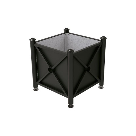 Bac à palmier traditionnel acier - Pommeau Dôme - Gris