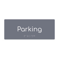 Plaque de porte PVC texte en relief - Parking