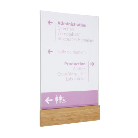 Plaque de porte Bois Modulable - Gamme Wood®
