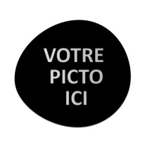 Gamme Miroir H 140 x L 150 mm - picto Personnalisé