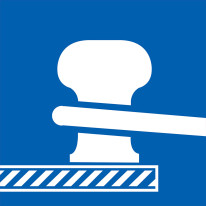 Panneau fluvial Autorisation de s´amarrer du côté de la voie où le signal est placé - E7