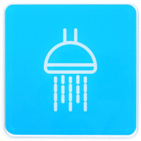 Plaque de porte Targa Colors® - Douche - 120 x 120 mm