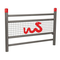 Barrière urbaine grise animation serpent