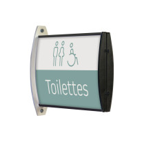 Drapeau Signalétique gamme Acélie noir