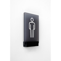 Plaque de porte H150 x L100 - Toilettes Homme - Gamme ICE