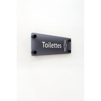 Plaque de porte H100 x L300 - Toilettes Femme - Gamme ICE