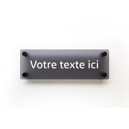 Plaque de porte H100 x L300 - à personnaliser - Gamme ICE