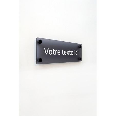 Plaque de porte H100 x L300 - à personnaliser - Gamme ICE