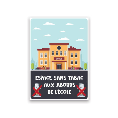 école sans tabac, illustration avec une cigarette barré école sans tabac, illustration avec une cigarette barré