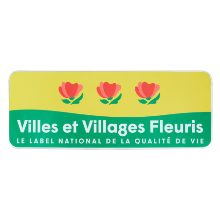 Panneau villes et villages fleuries - Classe 1 - H 350 x L 950 mm Panneau villes et villages fleuries - Classe 1 - H 350 x L 950 mm