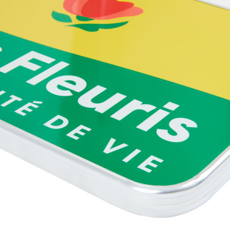 Panneau villes et villages fleuries - Classe 1 - H 350 x L 950 mm
