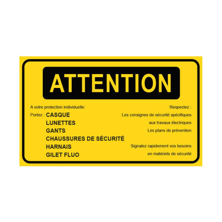 panneau attention port epi panneau attention port epi