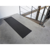 dalle podotactile blanche devant escaliers