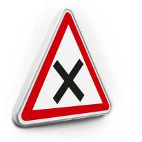 Panneau d´intersection priorité à droite - AB1  -Gamme standard - Classe 1