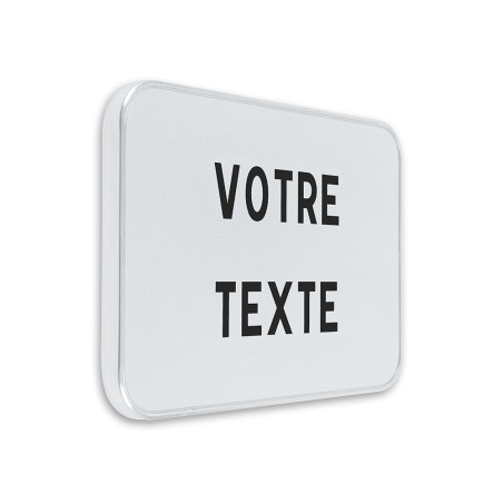 Panonceau Texte Personnalisé 2 lignes - Gamme standard - Classe 1 - 250x350 mm