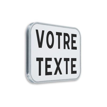 Panonceau Texte Personnalisé 2 lignes - Gamme standard - Classe 1 - 250x350 mm